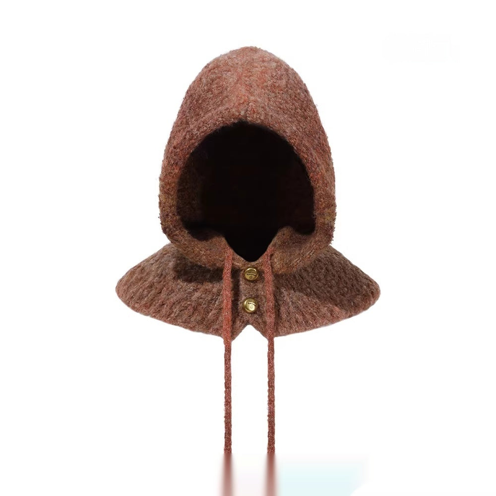 Women’s Tie-Dye Balaclava Hat – Warm Ear-Protecting Hat & Scarf in One