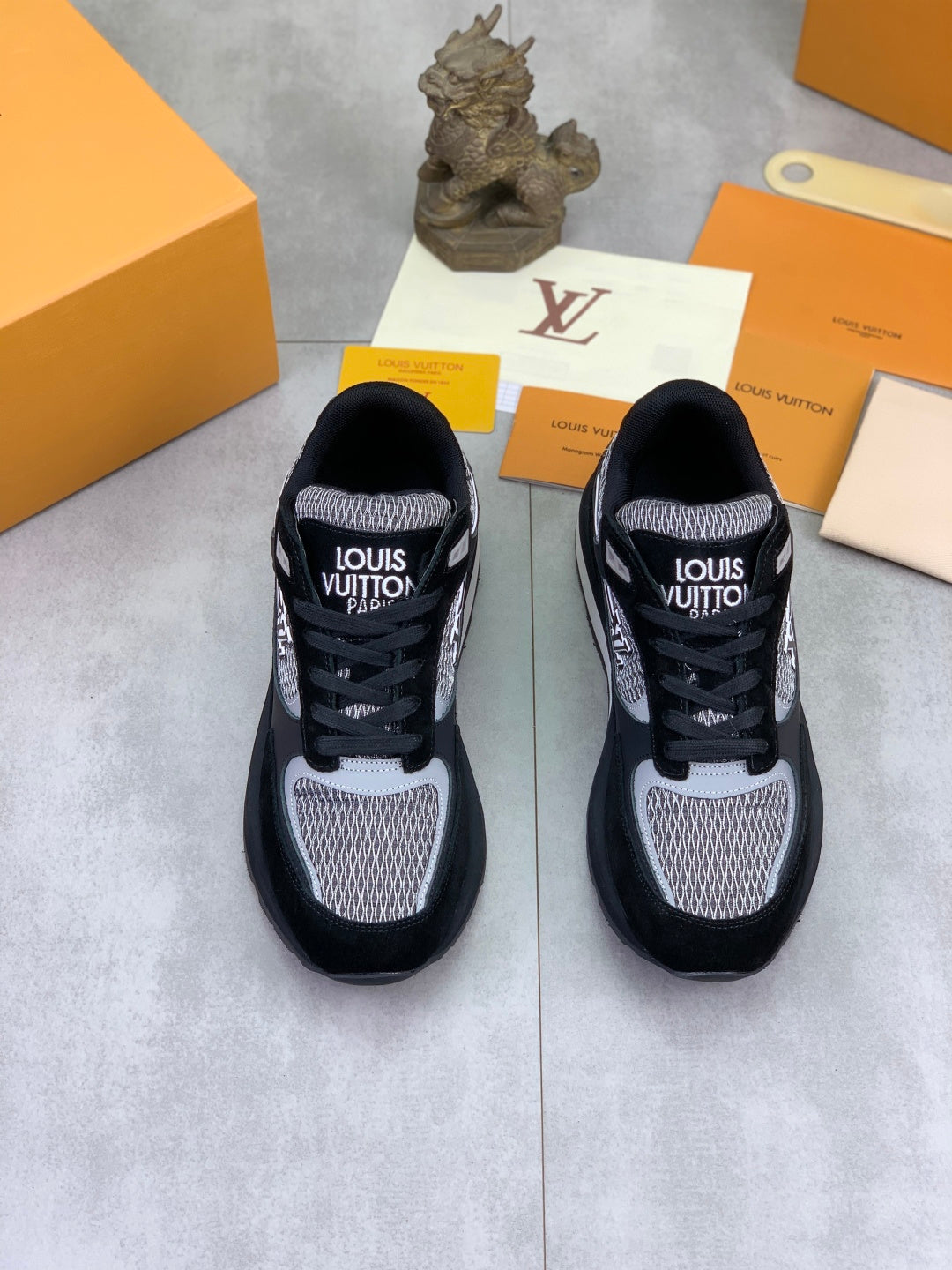 Suede Mesh Runner Sneakers