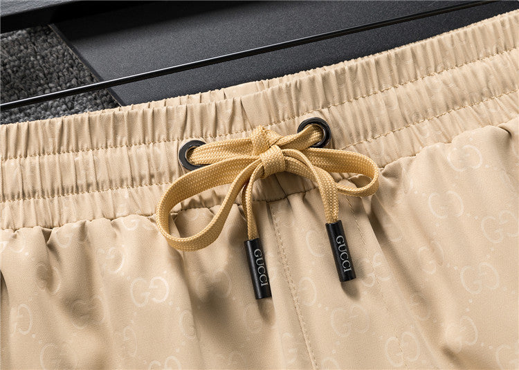 Stripe Detail Swim Shorts with Drawstring Waist