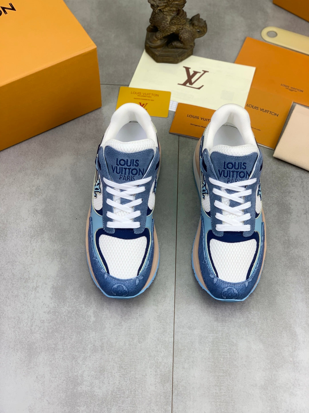 Custom Monogram Mesh Runner Sneakers