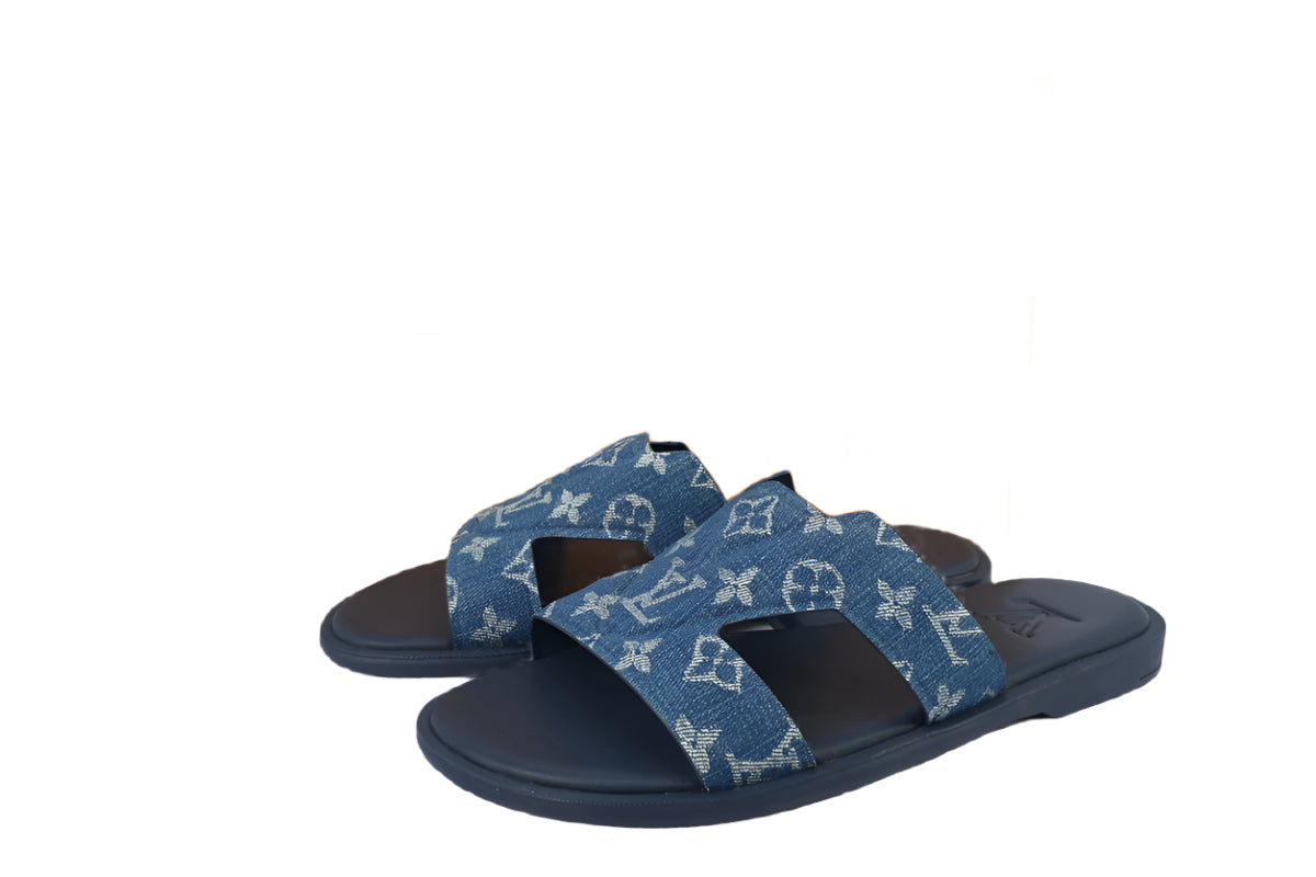 Louis Vuitton Oasis Mule Blue Denim Slide – Casual Cool with a Luxe Twist