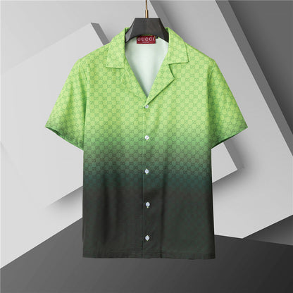 Luxury Gradient Green 2-Piece Summer Short Set