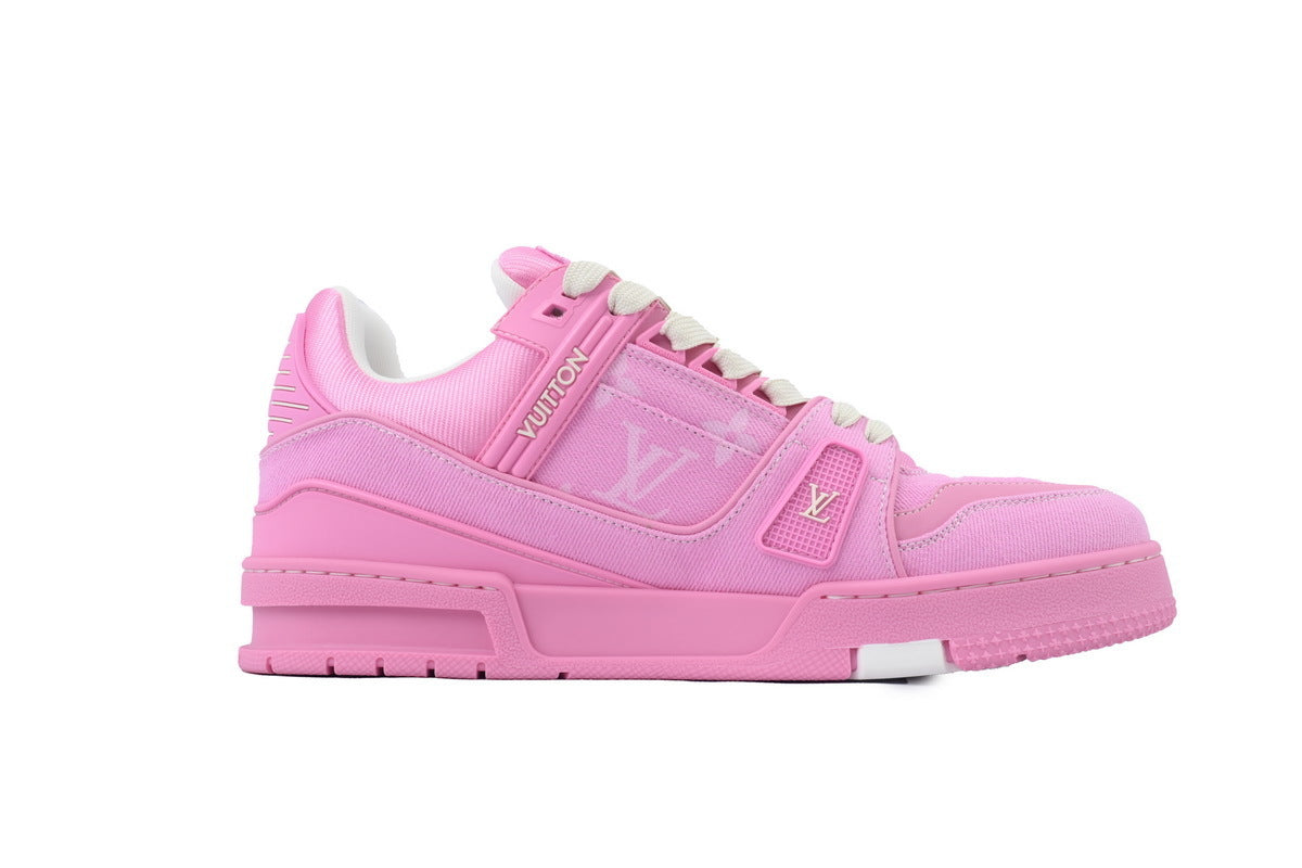 pink trainers side