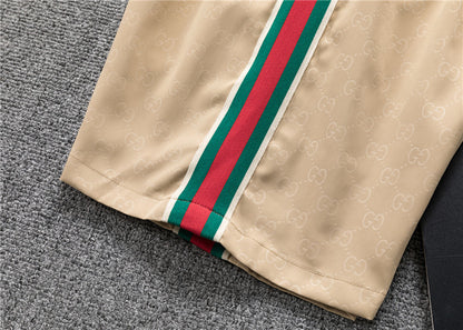 Stripe Detail Swim Shorts with Drawstring Waist