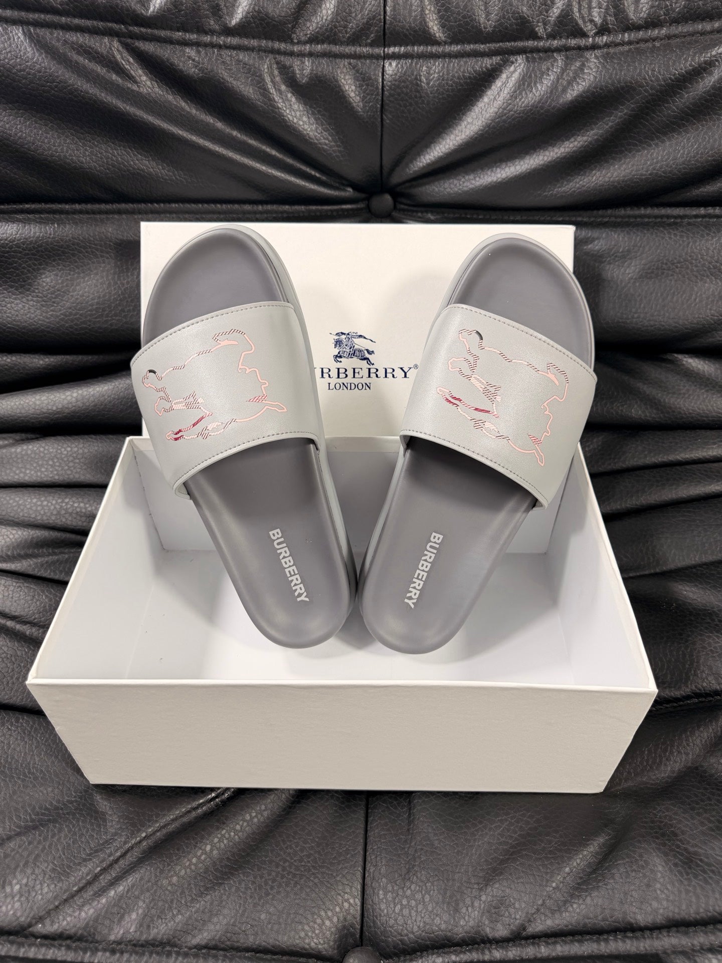 Equestrian Graphic Slide Sandals