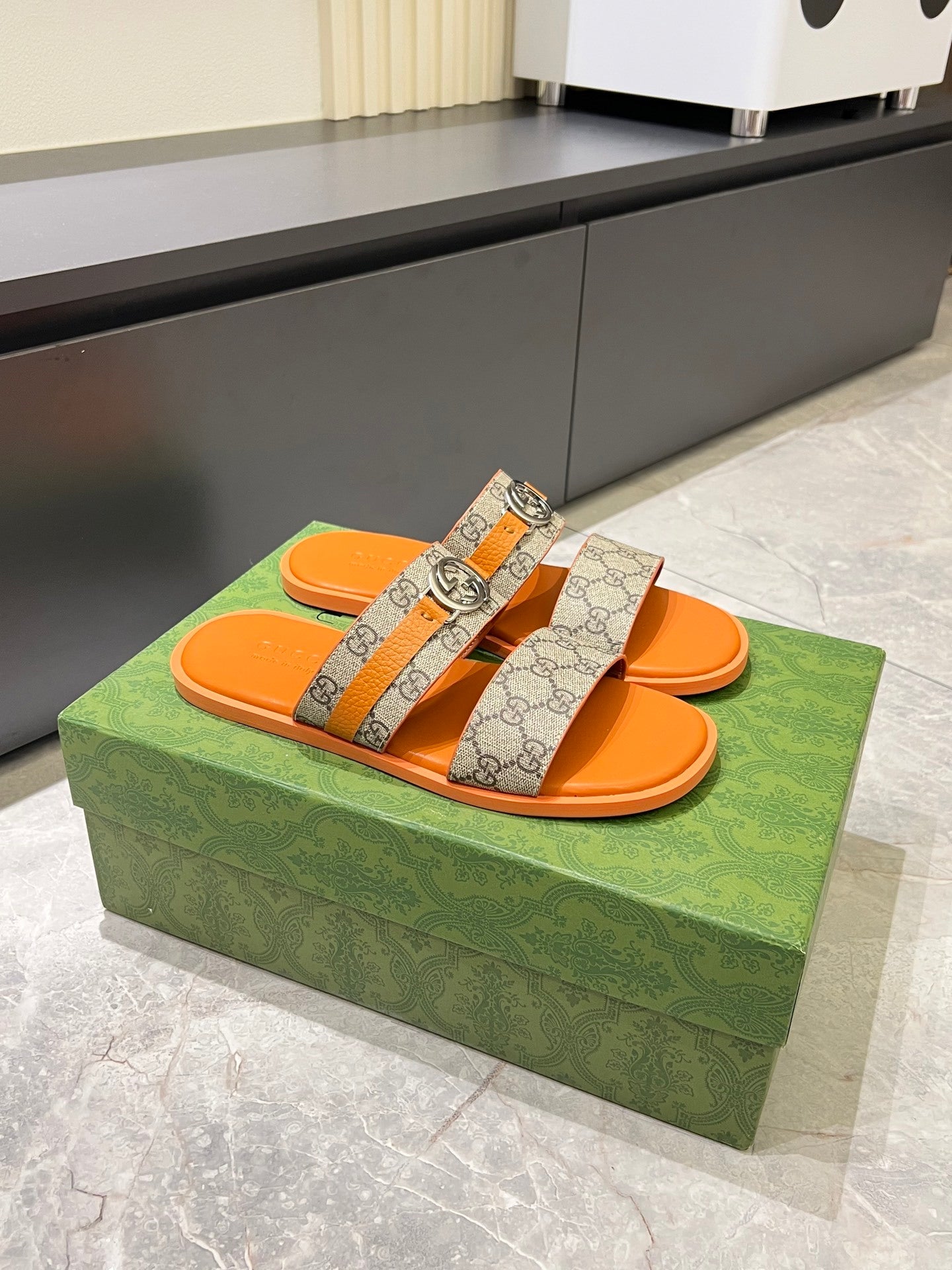 Custom Double Strap Slide Sandals