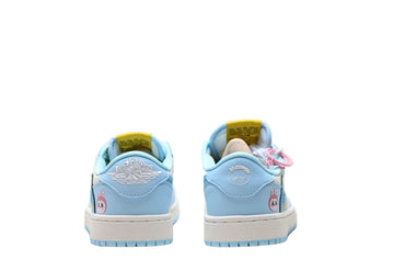 Travis Scott x Air Jordan 1 Retro High OG “Cactus Jack” Pink Yellow Blue White