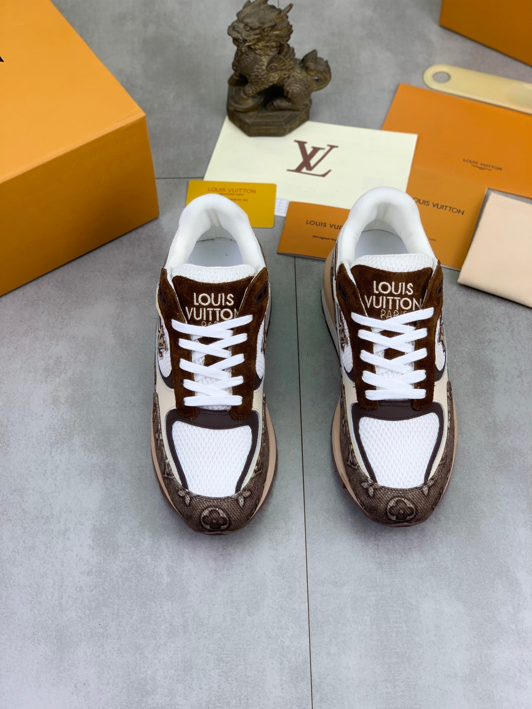 Custom Monogram Mesh Runner Sneakers