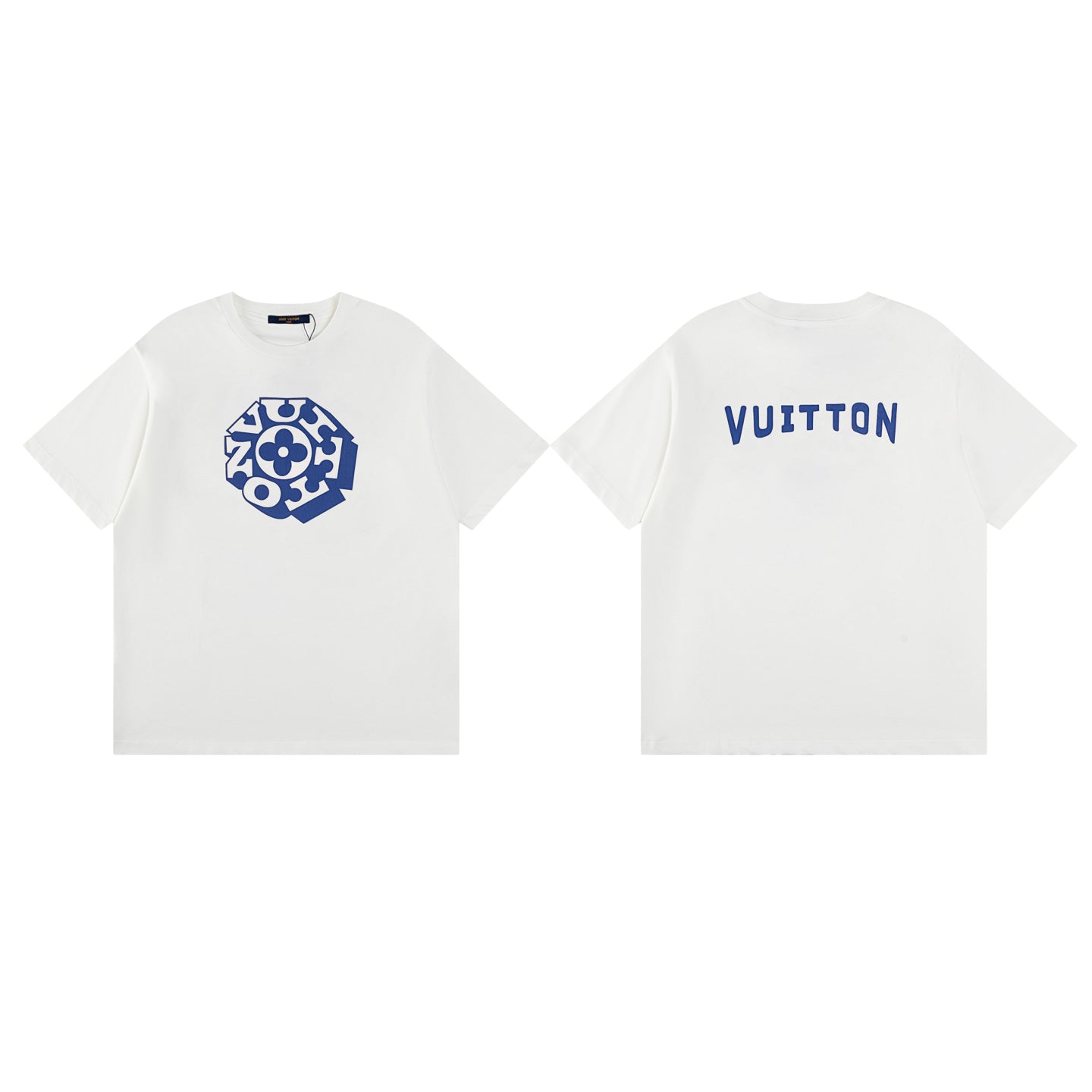 Luxury Printed Signature T-Shirt – Cotton Silk Blend Designer Tee