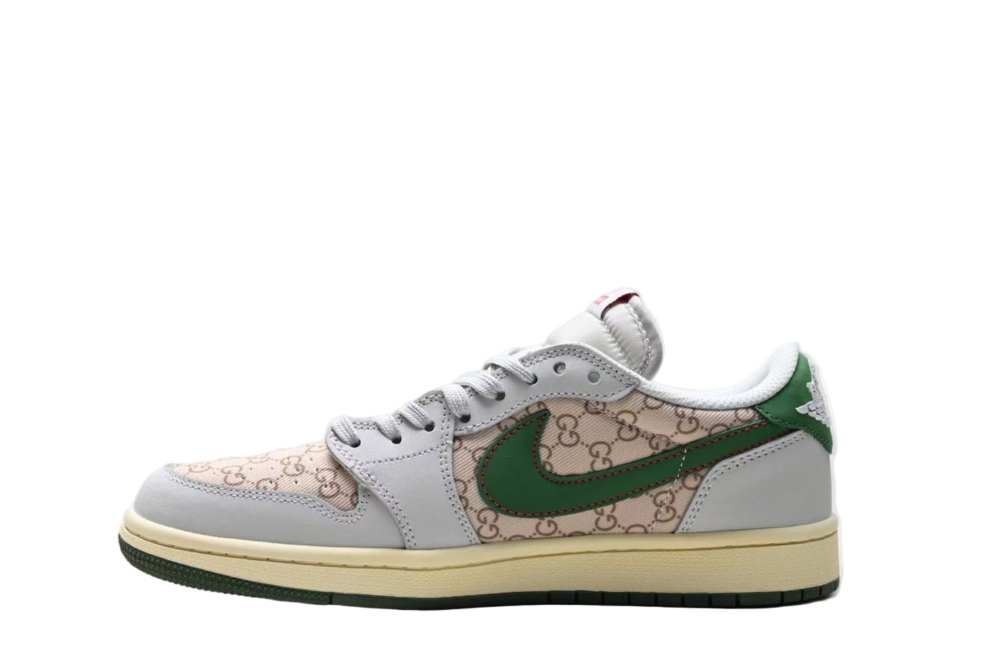 Travis Scott x Air Jordan 1 Retro Low OG “Cactus Jack” – Custom Gucci Edition