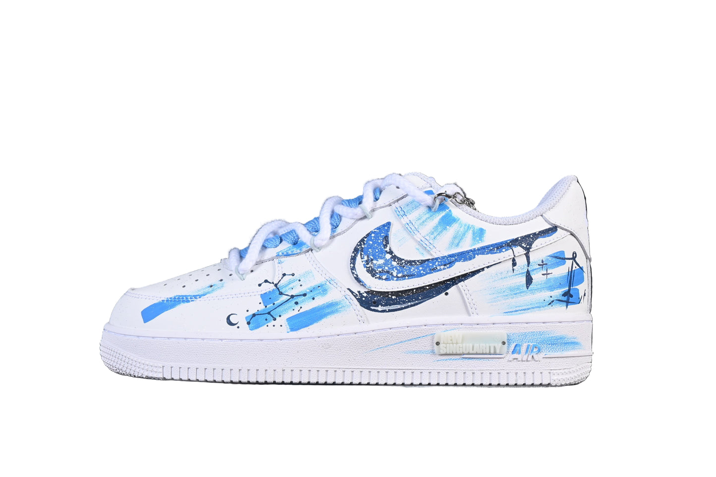 “Hand-Painted  Custom Sagittarius Zodiac Sneaker — Style 11231221”