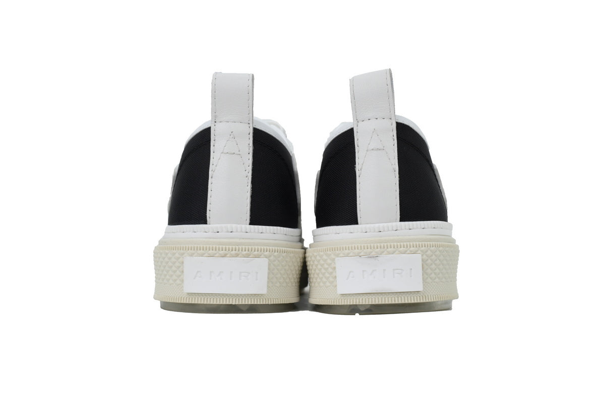 Black Canvas Low-Top Sneakers with OG-Style Sole back