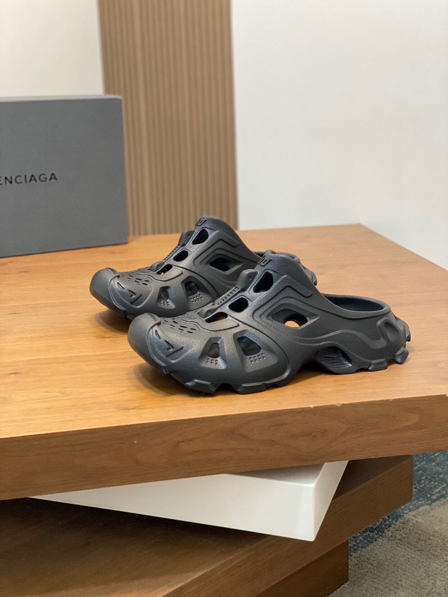 Futuristic Rubber Slip-On Sandals – Lightweight & Breathable