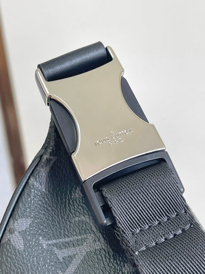 Black & Green Monogram Belt Bag Crossbody for Men & Women