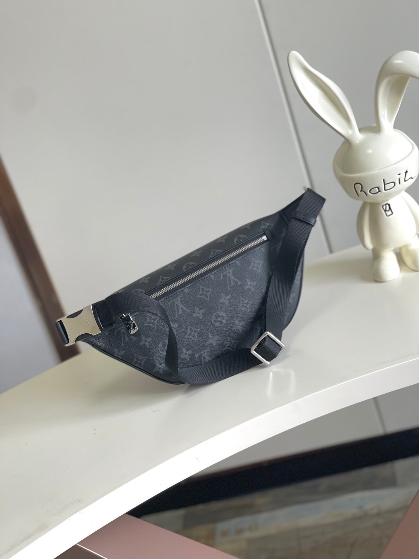 Black & Green Monogram Belt Bag Crossbody for Men & Women