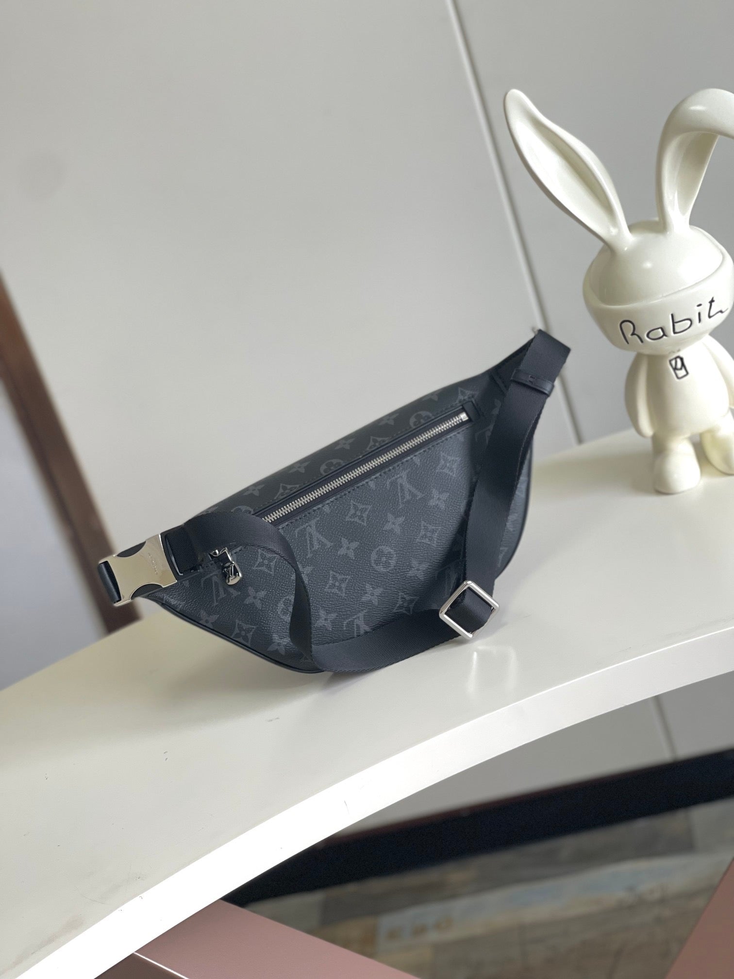 Black & Green Monogram Belt Bag Crossbody for Men & Women