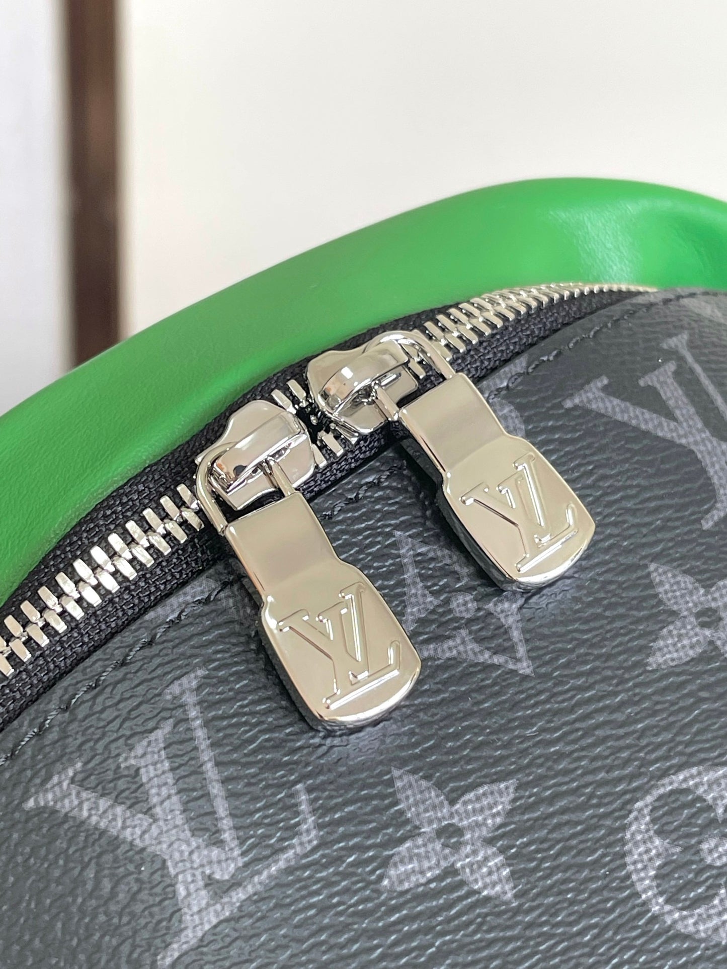 Black & Green Monogram Belt Bag Crossbody for Men & Women