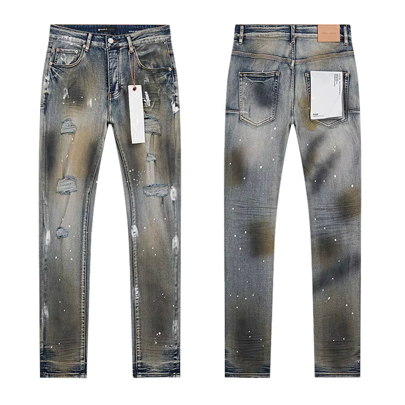 Multiple - Stylish Midweight Breathable Denim Jeans – Purple  Streetwear Fit