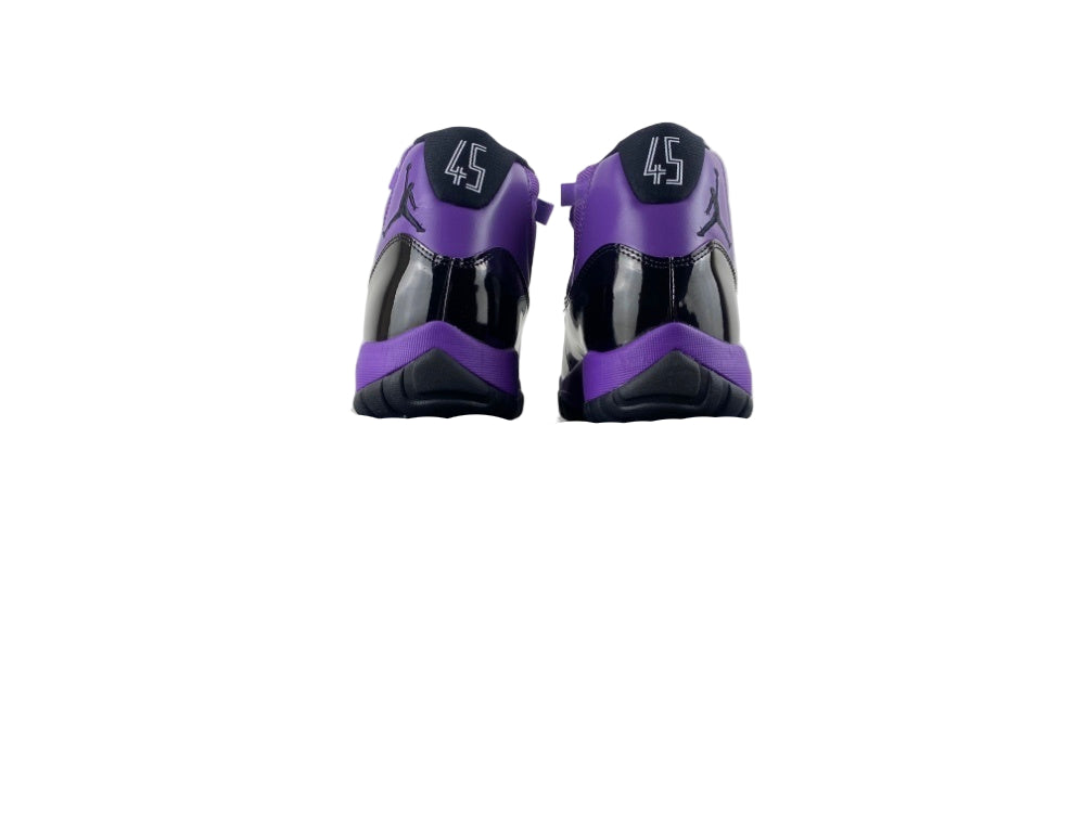 CT8012-500 Purple/Black Mid-Top Basketball Sneakers - TruVybe Essentials
