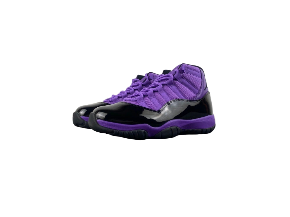 CT8012-500 Purple/Black Mid-Top Basketball Sneakers - TruVybe Essentials