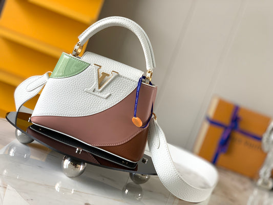 Capucines Mini Bag – Fraise Pink / Pistache Green