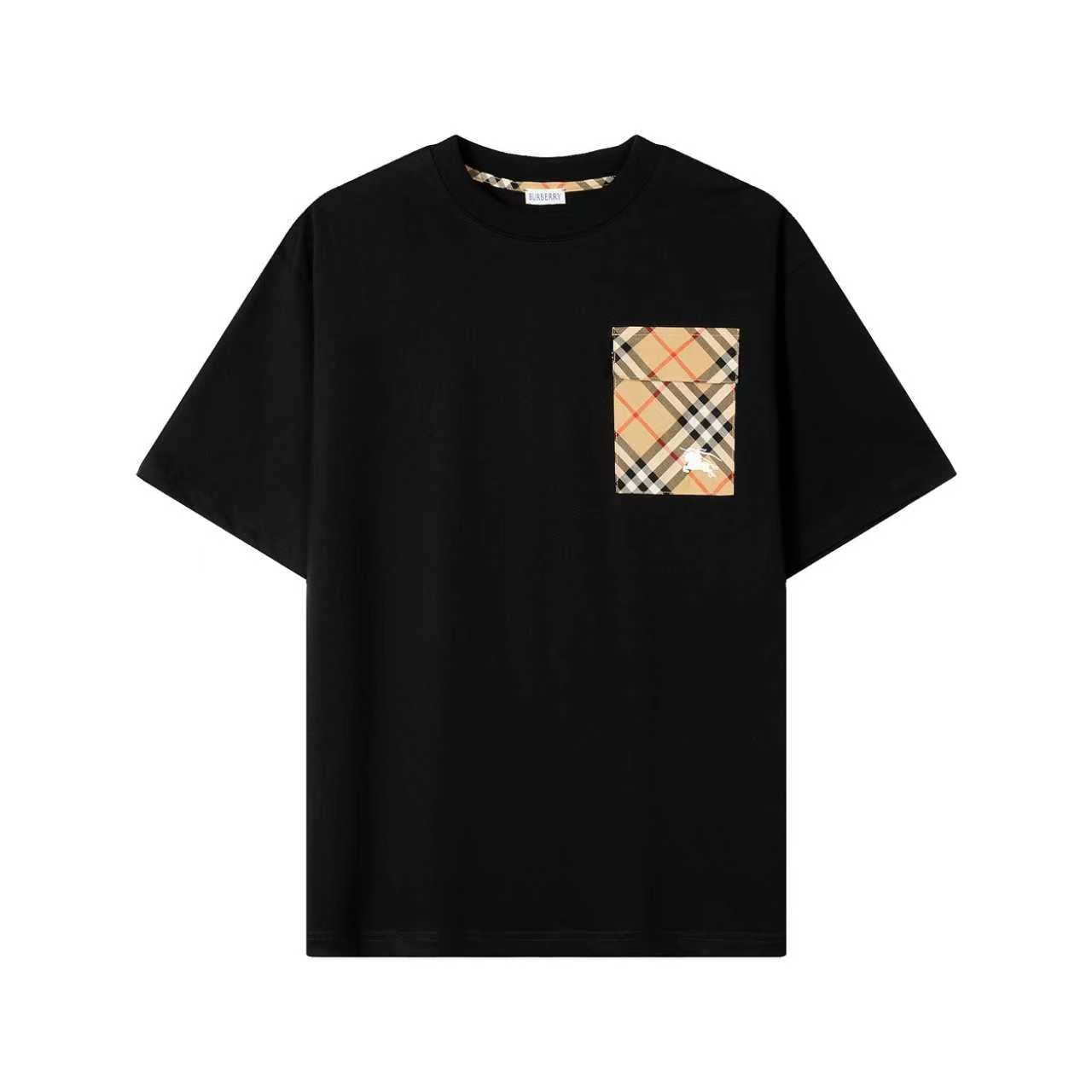 Check Pocket Crew Neck T-Shirt
