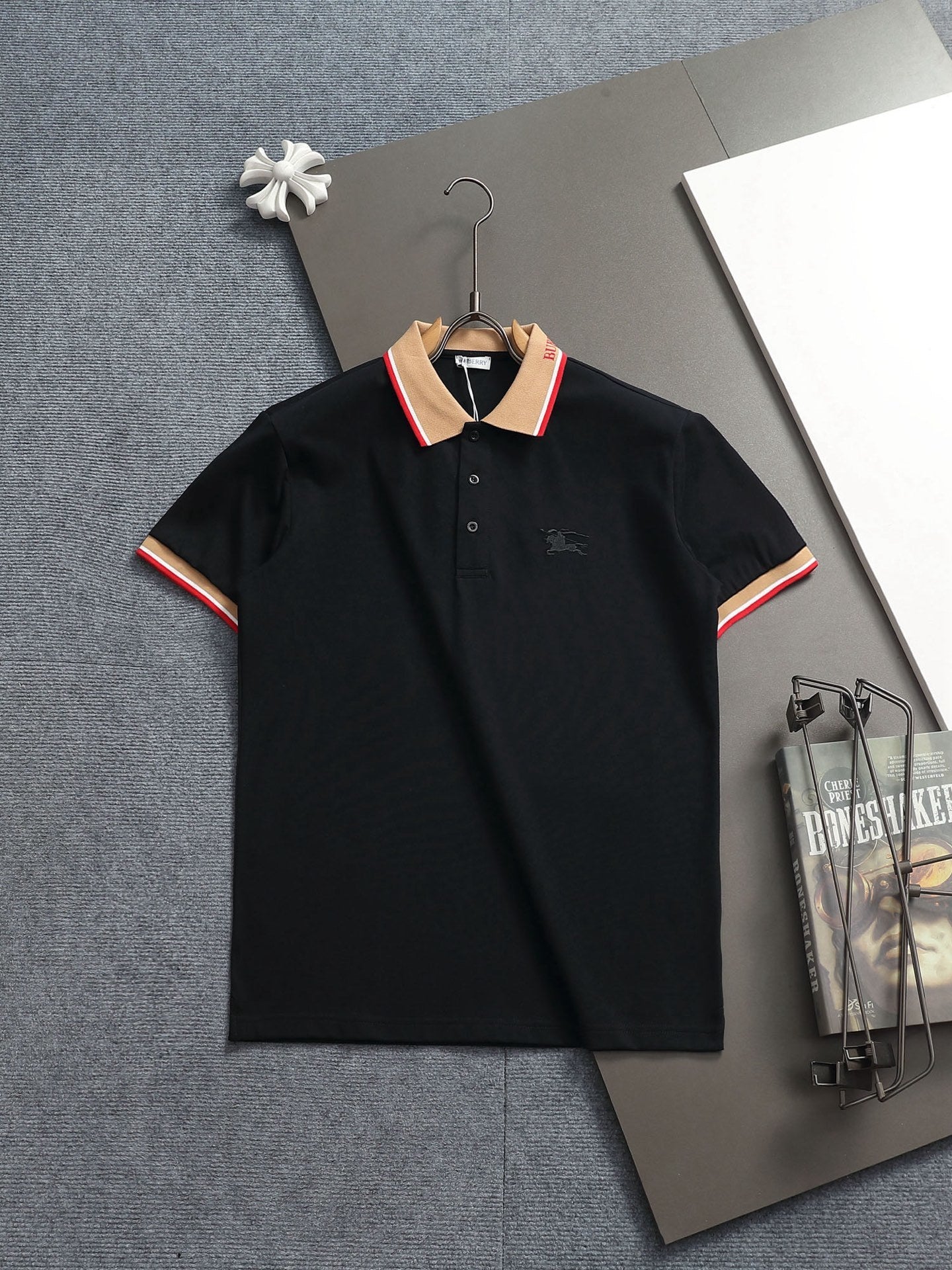 Classic Contrast Collar Polo Shirt