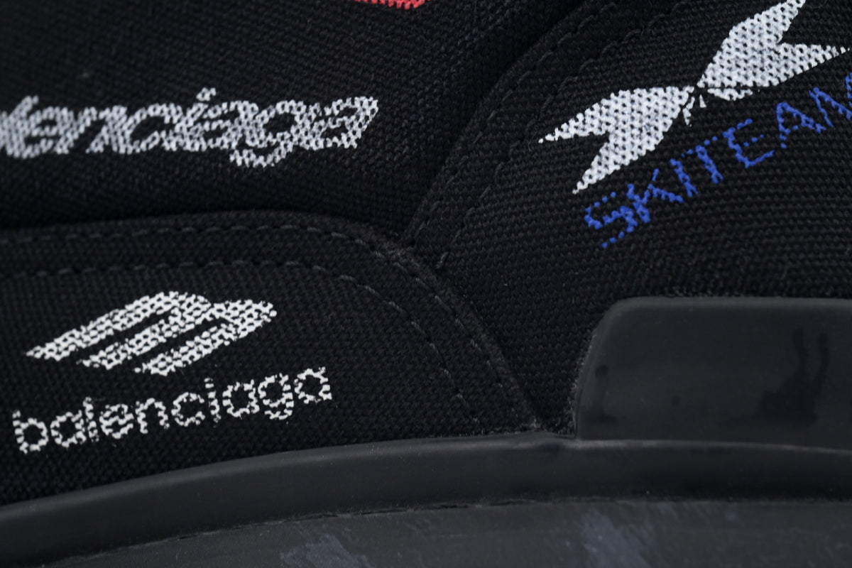 Combat-Style Canvas Boot – Black n