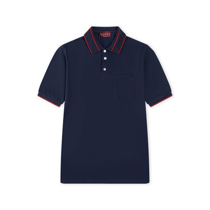 Custom Contrast Trim Polo Shirt