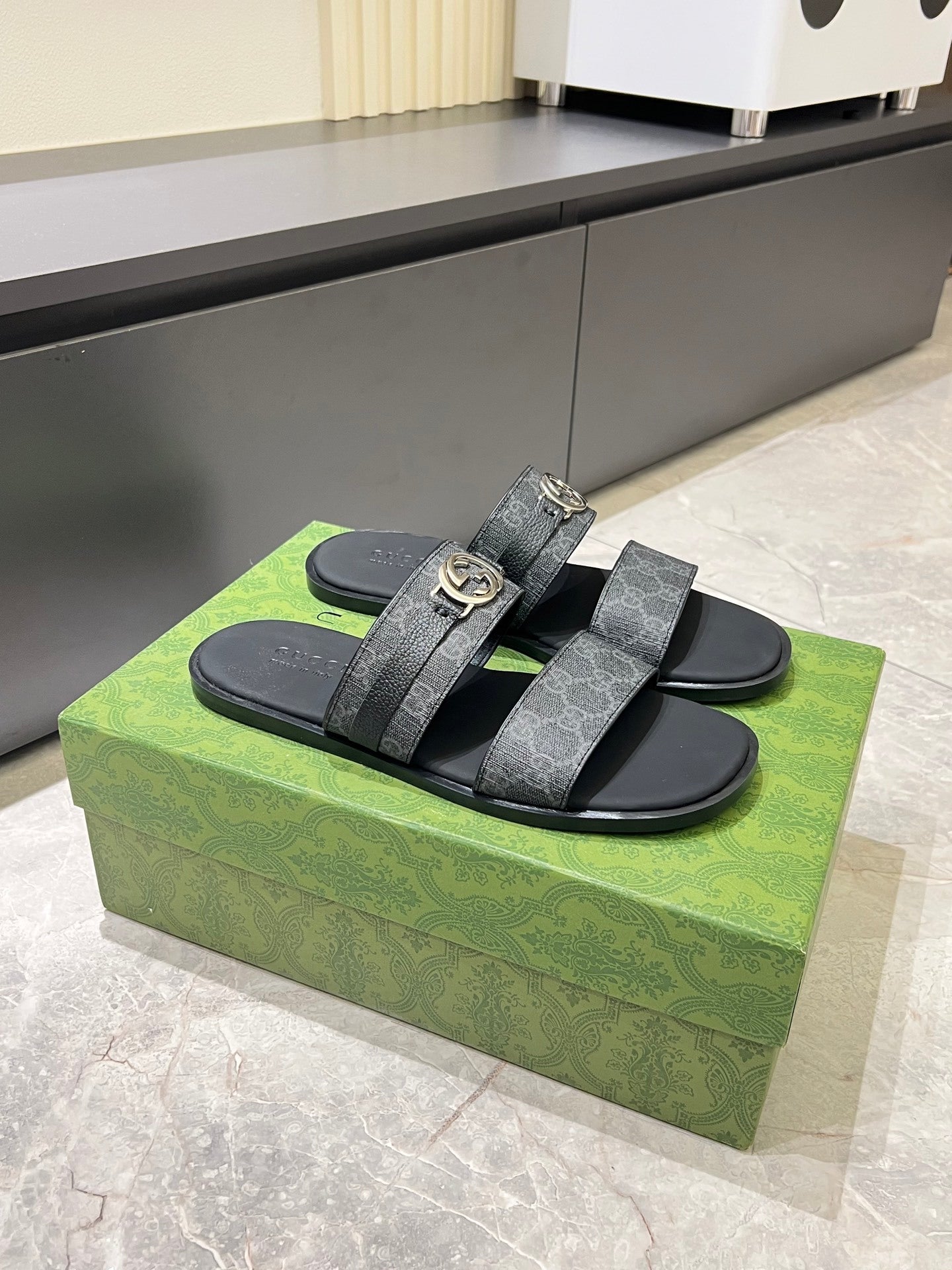 Custom Double Strap Slide Sandals