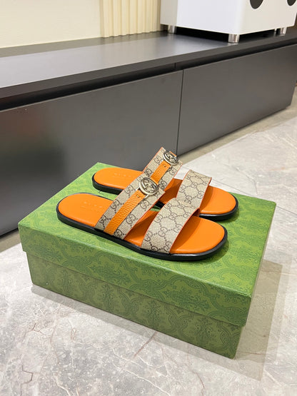 Custom Double Strap Slide Sandals