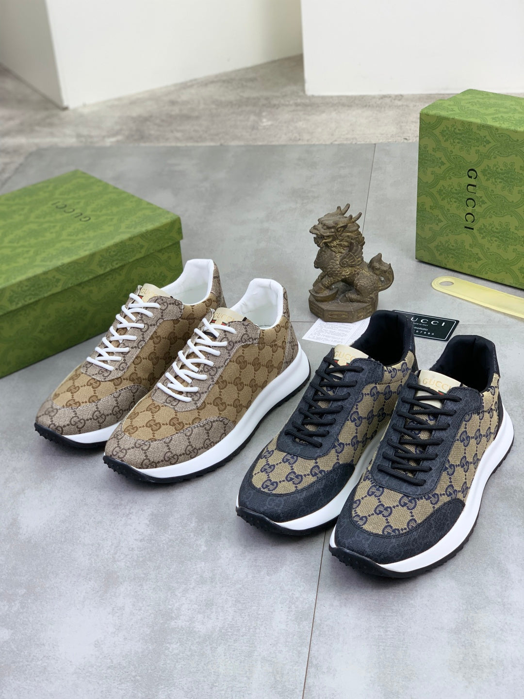 Custom GG Canvas Runner Sneakers