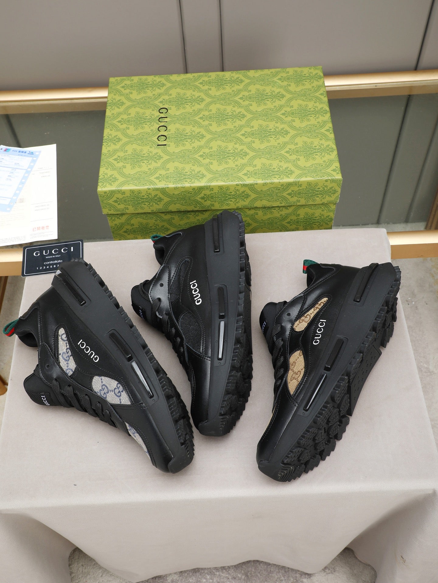 Custom Pattern Runner Sneakers