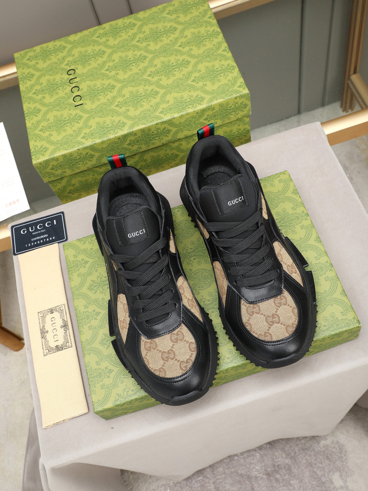 Custom Pattern Runner Sneakers