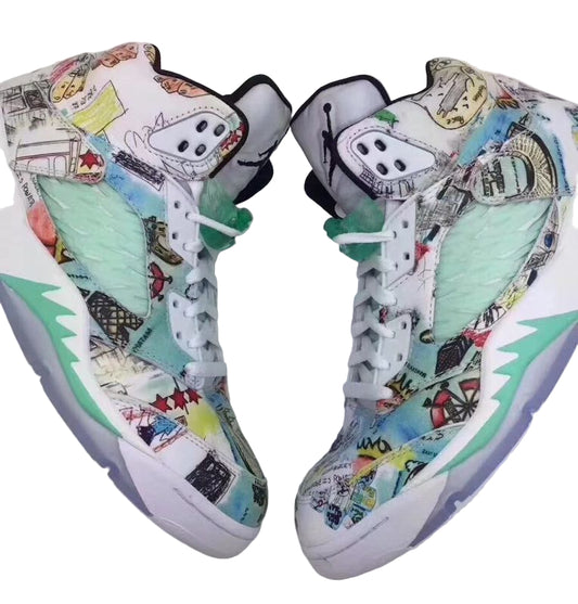 DM7866-104 Retro Low Sneaker – Wings side