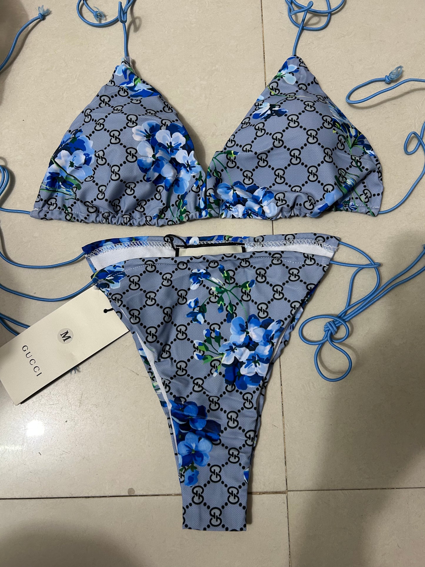 Floral Tie-Side Bikini Set
