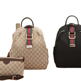 Gucci GG-Canvas Backpack with Sling Bag – Luxury Function Meets Signature Style
