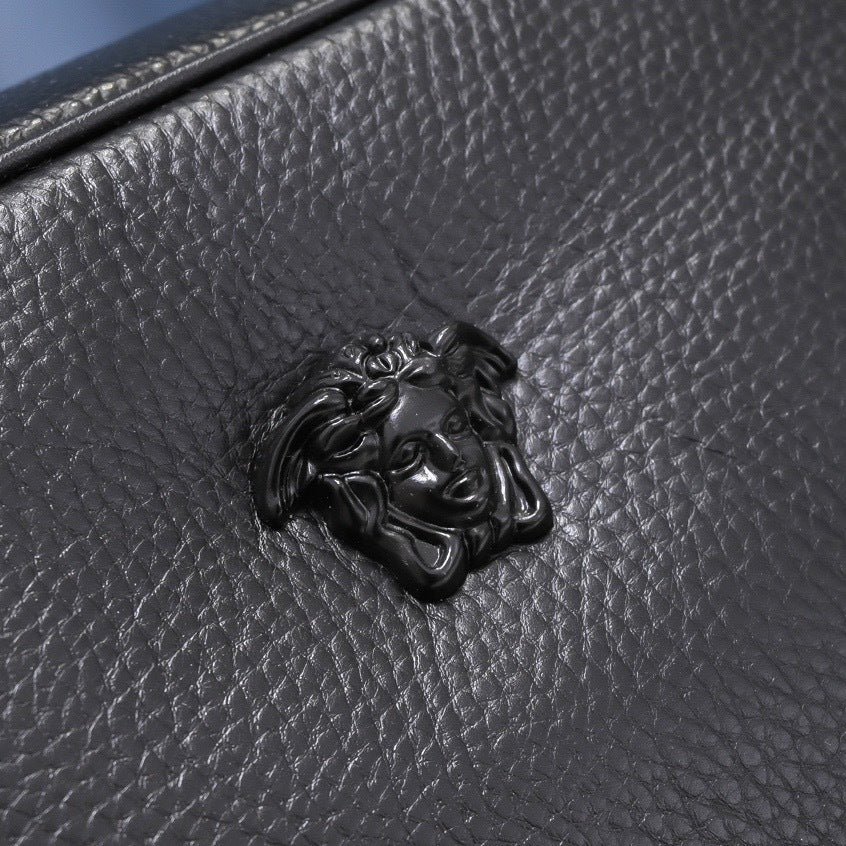 Leather Crossbody Bag – Black m 