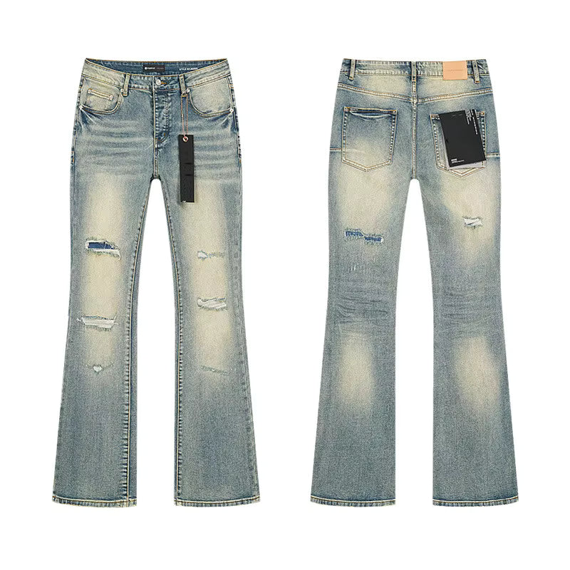 Multiple -Stylish Midweight Breathable Denim Jeans – Purple Streetwear Fit