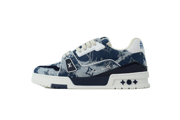 Luxury Blue Monogram Denim Low Top