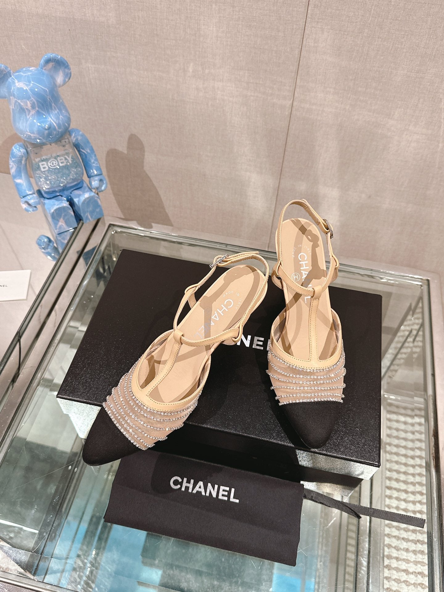 Elevate Your Style with Mesh Rhinestone High-Heeled Sandals - TruVybe Essentials