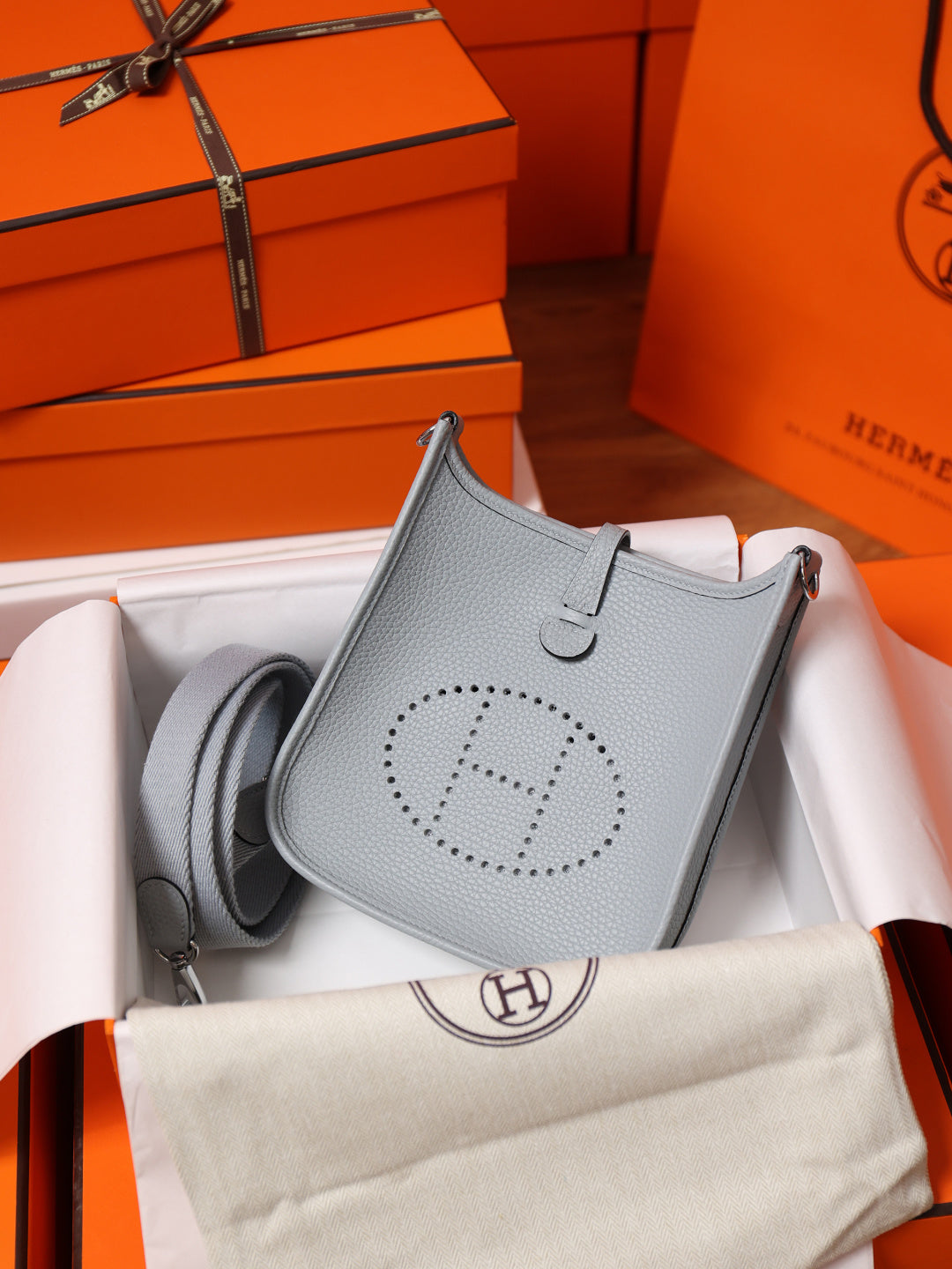 Mini Evelyne TPM Bag – Gris Pantin