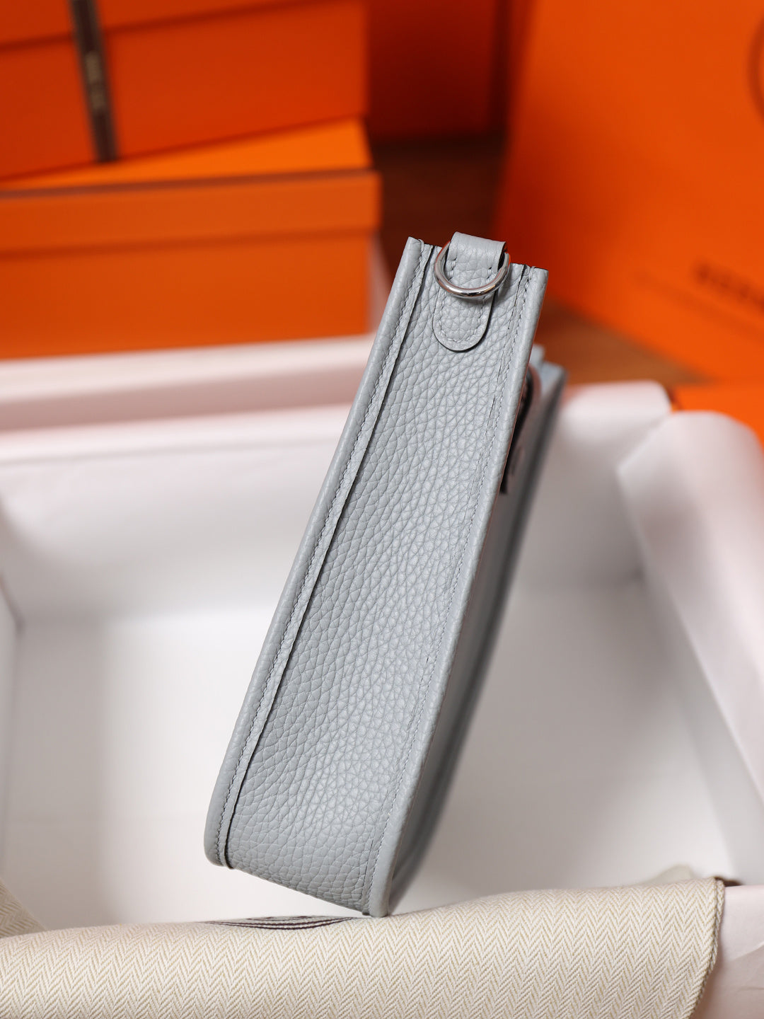 Mini Evelyne TPM Bag – Gris Pantin side