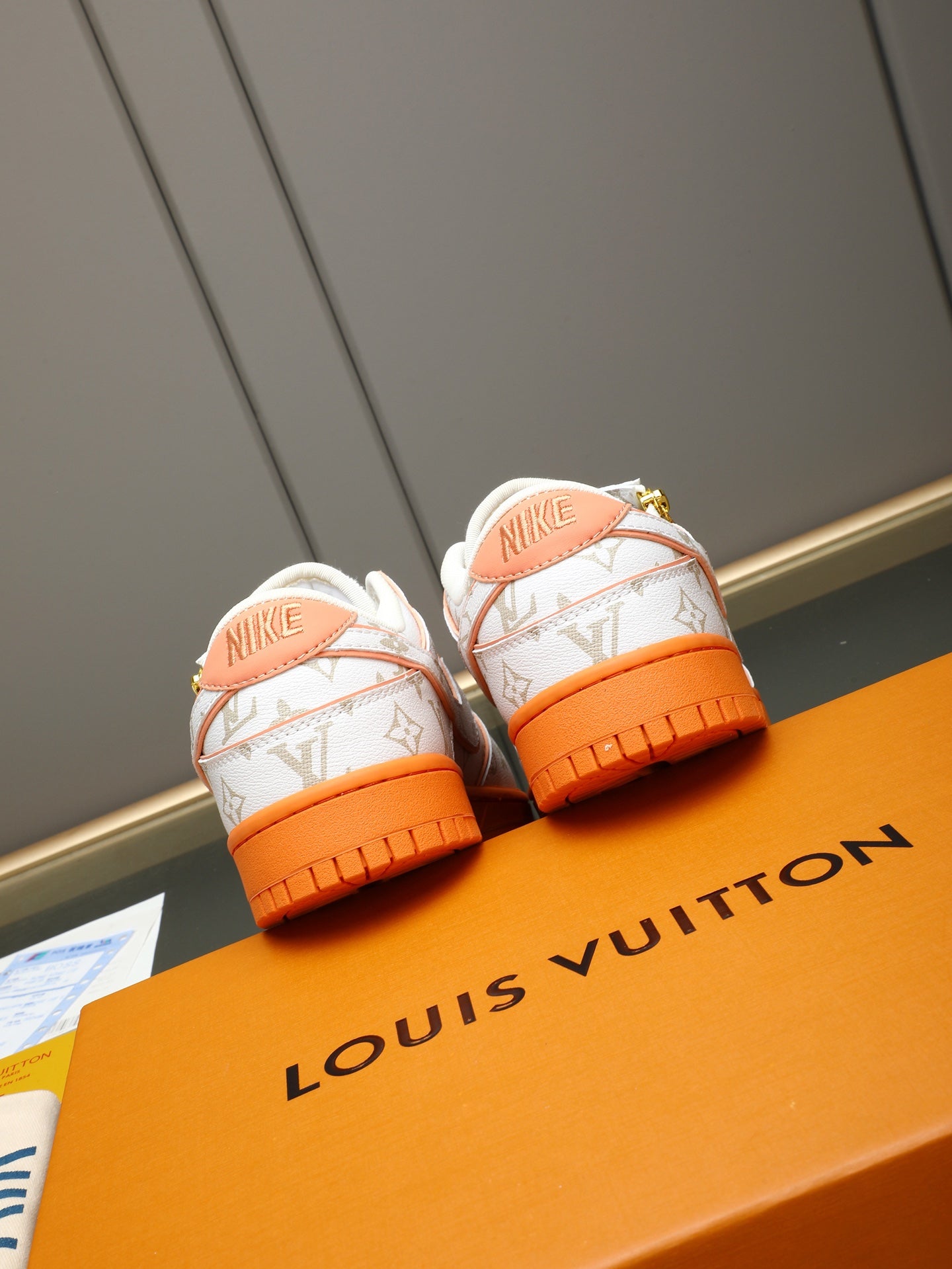 Monogram Zip Detail Sneakers