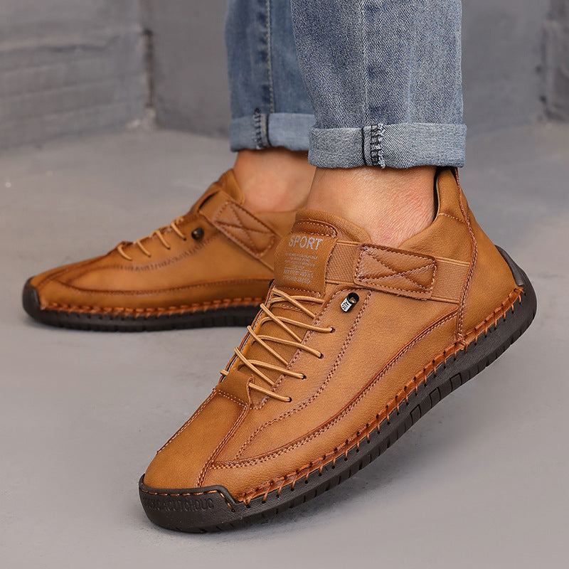 Women’s Color Matching Leather Boots