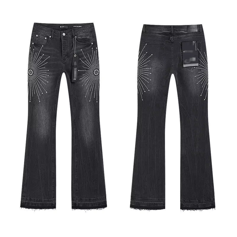 Stylish Midweight Breathable Denim Jeans – Purple Tone Streetwear Fit Multiple Styles