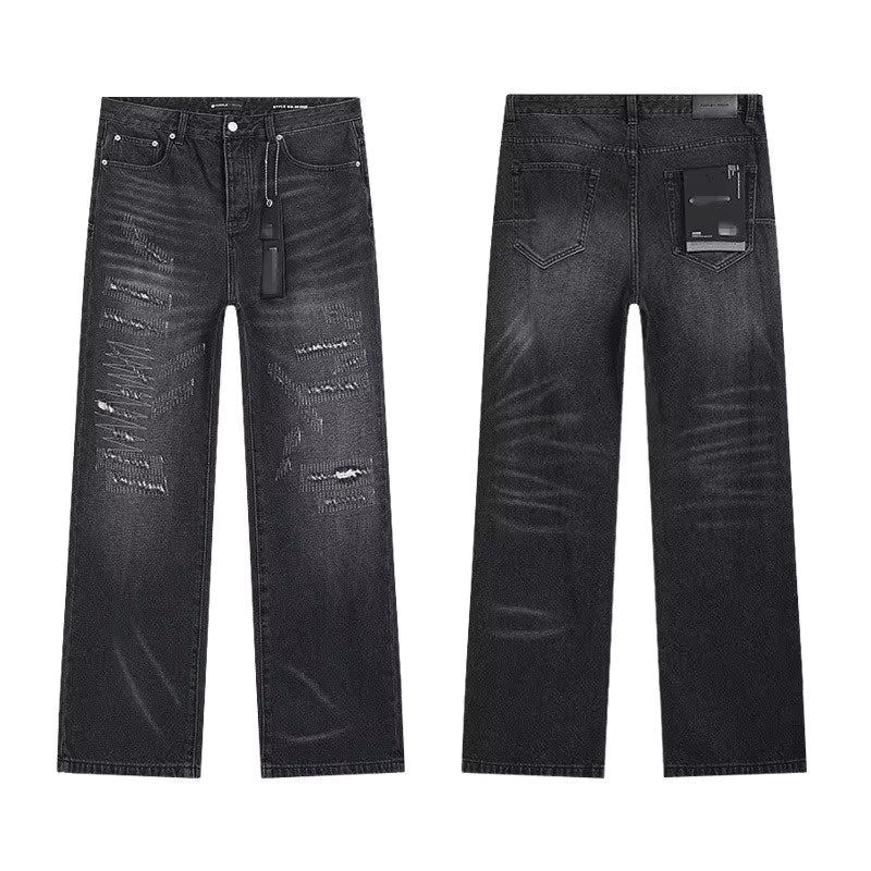 Stylish Midweight Breathable Denim Jeans – Purple Tone Streetwear Fit Multiple Styles