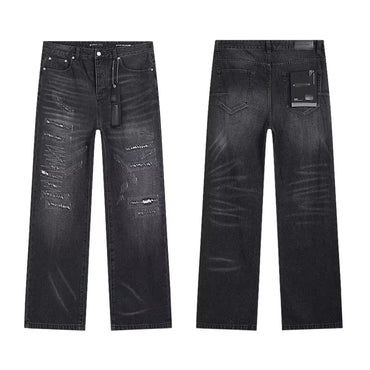 Stylish Midweight Breathable Denim Jeans – Purple Tone Streetwear Fit Multiple Styles