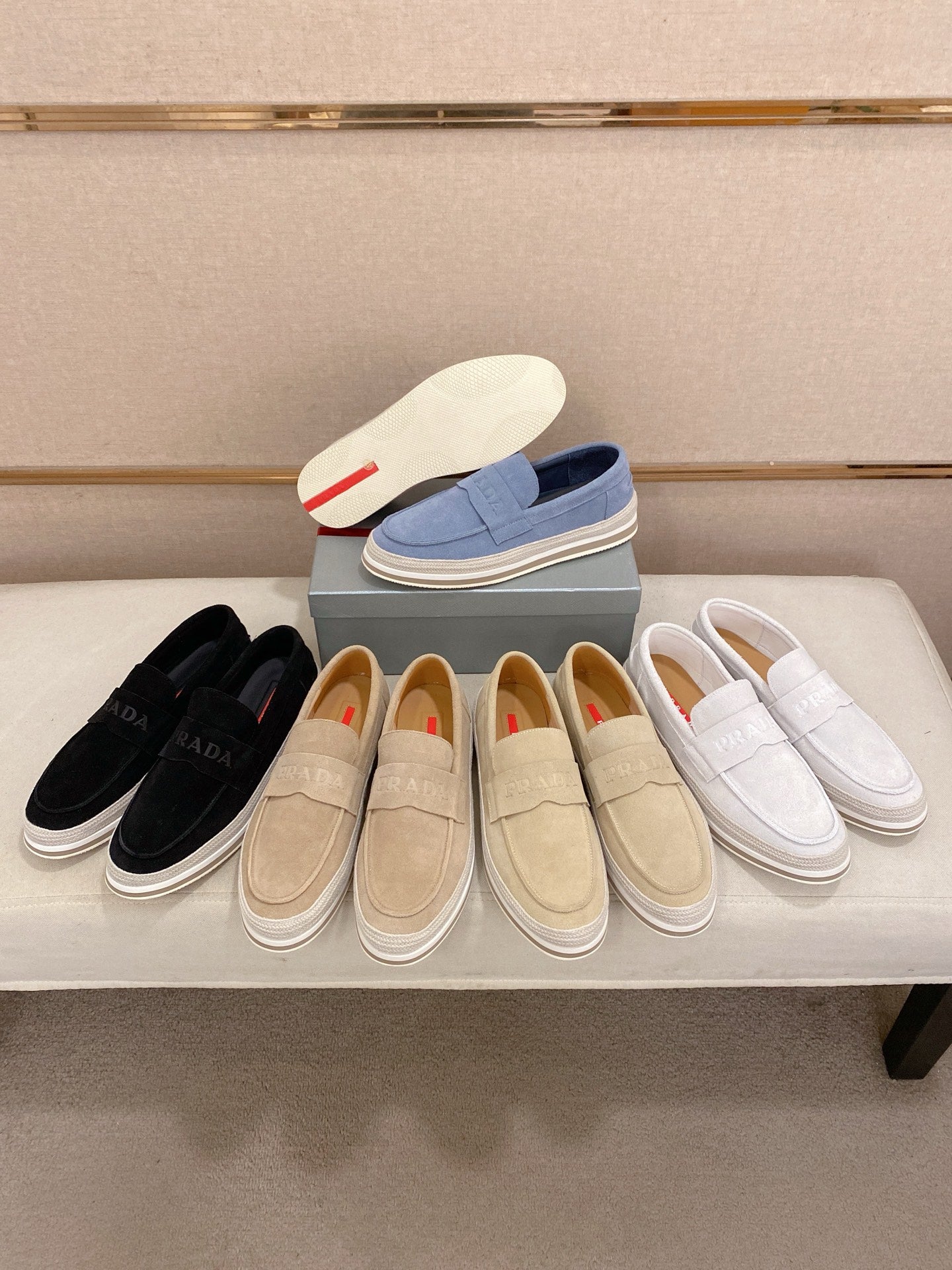 Premium Suede Platform Loafers