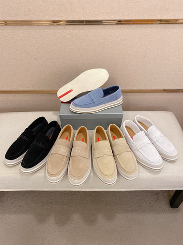 Premium Suede Platform Loafers